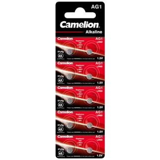 Knopfzelle CAMELION, AG1, 1,5V, Alkaline, 10er-Blister Knopfzelle CAMELION, AG1, 1,5V, Alkaline, 10er-Blister