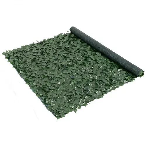 VEVOR Sichtschutzzaun aus Efeu, 1500 x 2490 mm, Sichtschutz, Efeuzaun mit Netzgeweberückseite und verstärkter Verbindung, künstliche Hecken mit Weinblättern als Dekoration für Garten, Hof, Balkon – Bild 10