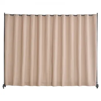 VEVOR Raumteiler Trennwand Paravent Stellwand Einzelpanel, Tragbarer Sichtschutz für Büro Schlafzimmer Esszimmer Arbeitszimmer Balkon, Raumtrenner Rollbar (308,5 x 45 x 245,5 cm), Braun VEVOR Raumteiler Trennwand Paravent Stellwand Einzelpanel, Tragbarer Sichtschutz für Büro Schlafzimmer Esszimmer Arbeitszimmer Balkon, Raumtrenner Rollbar (308,5 x 45 x 245,5 cm), Braun