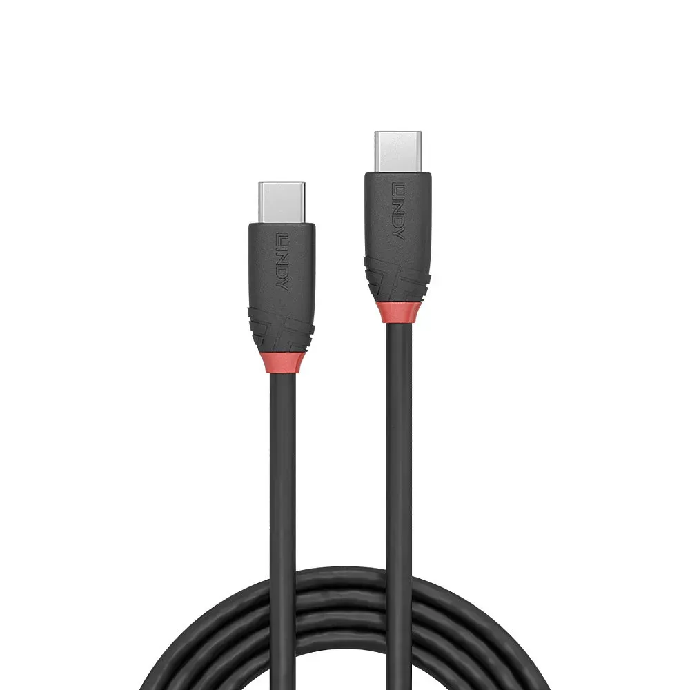 Lindy 36907 USB Kabel USB 3.2 Gen 1 (3.1 Gen 1) 1,5 m USB C 10 Gbit/s Schwarz – Bild 2
