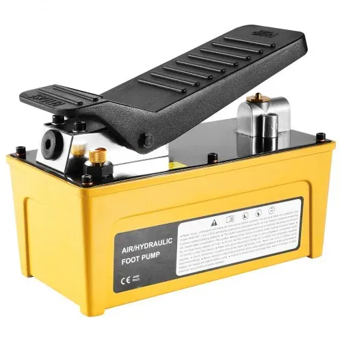 VEVOR 10.000 PSI Lufthydraulikpumpe, 1,6 L Öltank, NPT 3/8 Zoll Ölauslass, NPT 1/4 Zoll Einlass, Luftbetätigte Fußpumpe mit Aluminiumgehäuse, für Autoreparaturrahmenmaschine & Hydraulikpresse – Bild 8