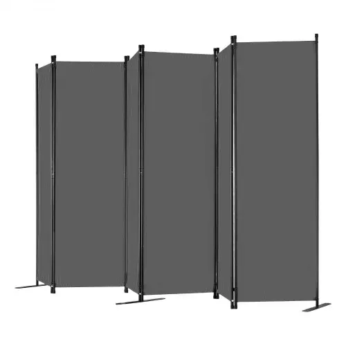 VEVOR Raumteiler 6 Paneele Paravent 3110 x 1805 x 450 mm, faltbarer Sichtschutz & tragbarer Trennwandteiler zur Raumtrennung, freistehende Raumteiler für Büro Schlafzimmer Arbeitszimmer, Grau – Bild 8