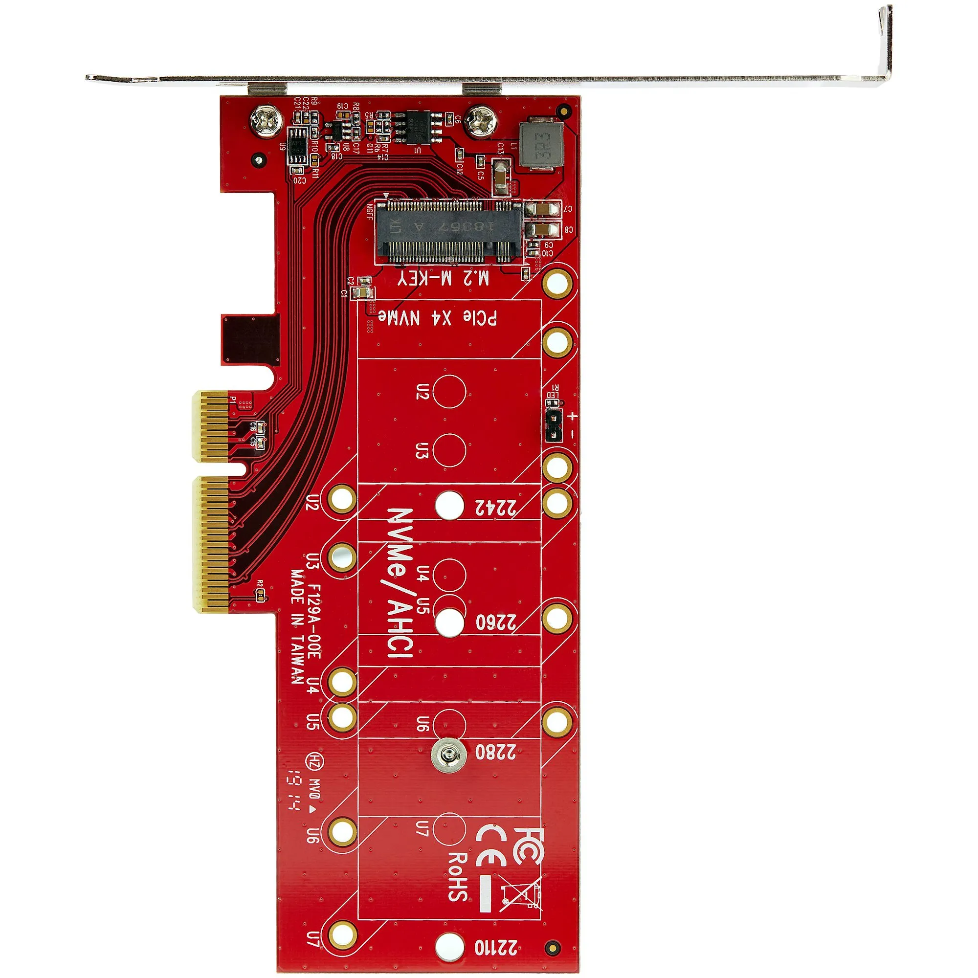 StarTech.com M2 PCIe SSD Adapter - x4 PCIe 3.0 NVMe / AHCI / NGFF / M-Key - Niedrigprofil und Vollprofil - SSD PCIe M.2 Adapter – Bild 5
