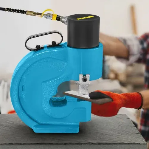 VEVOR Hydraulische Lochstanzwerkzeug 35T Hydraulic Knockout mit Metallplatten Punch Driver 4 Lochstanzwerkzeug Handpumpen-Kit 110 mm Kehle Schneideisen Hydraulische Locher Blechlocher Locheisen – Bild 7