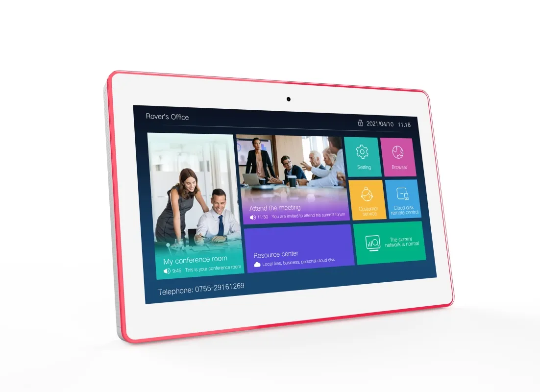 ALLNET Meetingraum RGB LED Tablet 15 Zoll RK3399 weiß Android 10 und NFC/RFID – Bild 3