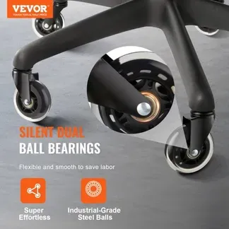 VEVOR Bürostuhl Rollen(5er Set) φ76,2MM Ersatz-Hartbodenrollen aus Polyurethan Schreibtischstuhl Rollen 59kg Tragfähigkeit Drehstuhlrollen Ideal für Bürostühle Gaming-Stühle Drehstühle VEVOR Bürostuhl Rollen(5er Set) φ76,2MM Ersatz-Hartbodenrollen aus Polyurethan Schreibtischstuhl Rollen 59kg Tragfähigkeit Drehstuhlrollen Ideal für Bürostühle Gaming-Stühle Drehstühle
