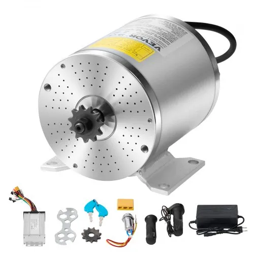 VEVOR 500 W elektrischer bürstenloser Gleichstrommotor-Bausatz – 36 V, 3000 U/min Motor mit Drehzahlregler, Gasgriff-Bausatz, Elektromotor, Ideal für Go Karts E-Bike Motorrad Roller VEVOR 500 W elektrischer bürstenloser Gleichstrommotor-Bausatz – 36 V, 3000 U/min Motor mit Drehzahlregler, Gasgriff-Bausatz, Elektromotor, Ideal für Go Karts E-Bike Motorrad Roller