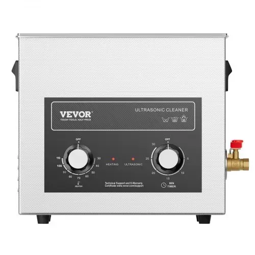 VEVOR Ultraschallreiniger mit Heiztimer & Korb 6 L professionelle digitale Schallkavitationsmaschine, 180 W Reinigungsmaschine für Uhreninstrumente Brillen Münzen Metallteile Werkzeuge – Bild 10