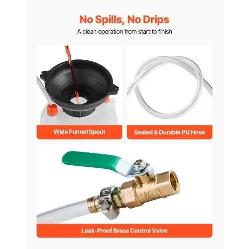 VEVOR Getriebeölpumpe, 3 L, Ölfüller, Manuelle Getriebeöl-Transferpumpe mit Schlauch & HDPE-Tank, Pumpenwerkzeug mit PTFE-Band, Kfz-Ölbefüllsystem, Schaltgetriebeflüssigkeitsfüllgerät VEVOR Getriebeölpumpe, 3 L, Ölfüller, Manuelle Getriebeöl-Transferpumpe mit Schlauch & HDPE-Tank, Pumpenwerkzeug mit PTFE-Band, Kfz-Ölbefüllsystem, Schaltgetriebeflüssigkeitsfüllgerät