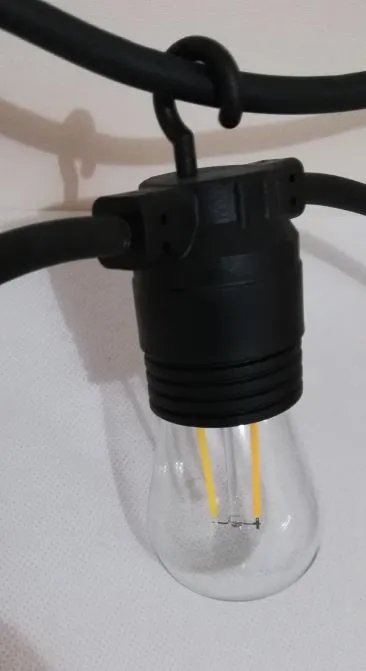 Synergy 21 LED Retrofit E27 S14 gelb mit 2 Watt für Lichterkette – Bild 3