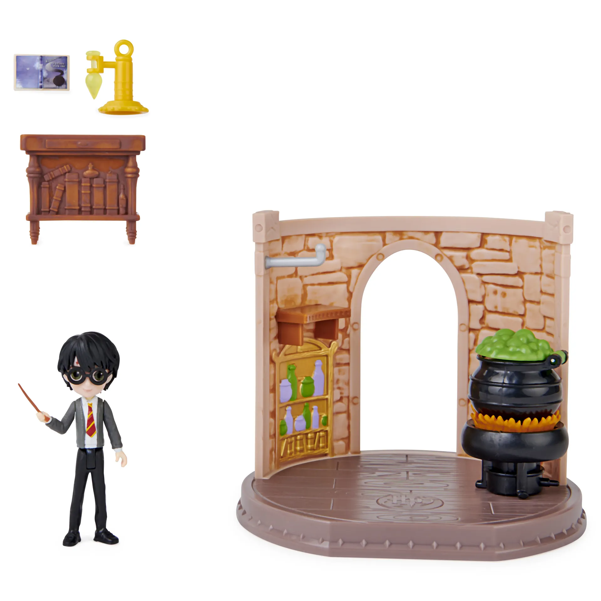 Wizarding World Harry Potter - Hogwarts Zaubertränke Klassenzimmer Spielset mit exklusiver Harry Potter Sammelfigur – Bild 6