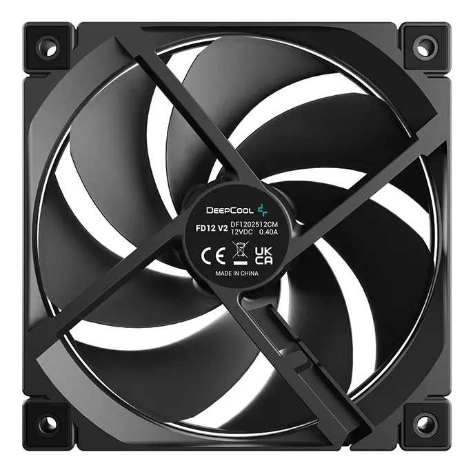 DeepCool FD12 V2 Computergehäuse Ventilator 12 cm Schwarz 4 Stück(e) – Bild 4