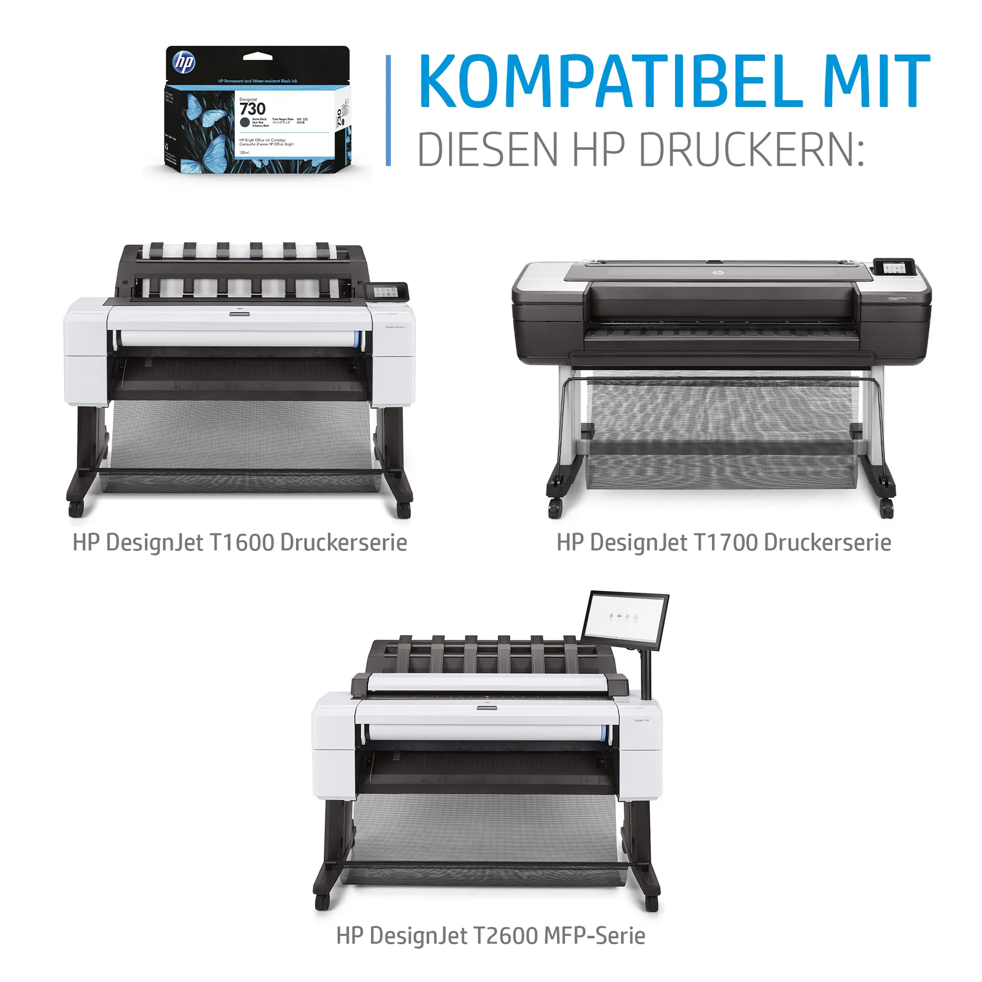 HP 730 DesignJet Druckerpatrone Fotoschwarz 300 ml – Bild 2