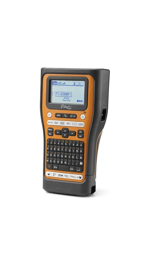 Brother PT-E560BTVP Etikettendrucker Wärmeübertragung 180 x 180 DPI 20 mm/sek Verkabelt & Kabellos HSE/TZe Bluetooth QWERTZ – Bild 3