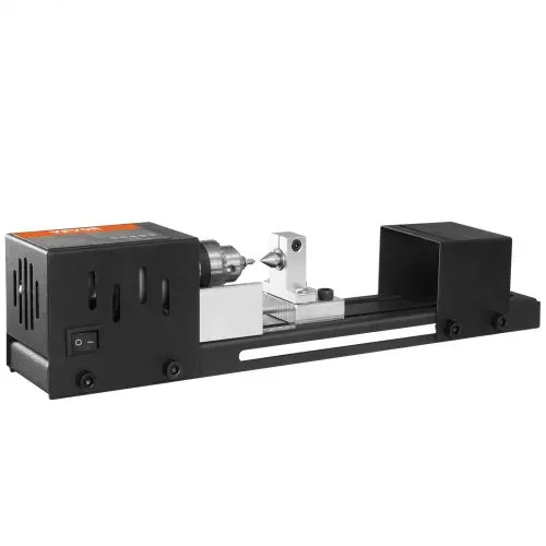VEVOR Mini Drehbank 96W Drechselbank Max. Drehdurchmesser 70mm Drechselmaschine Spindeldrehzahl 4250–8500U/min Kopierdrechselbank mit 7-Gang-Einstellung Drehbank mit komplettem Zubehör – Bild 10