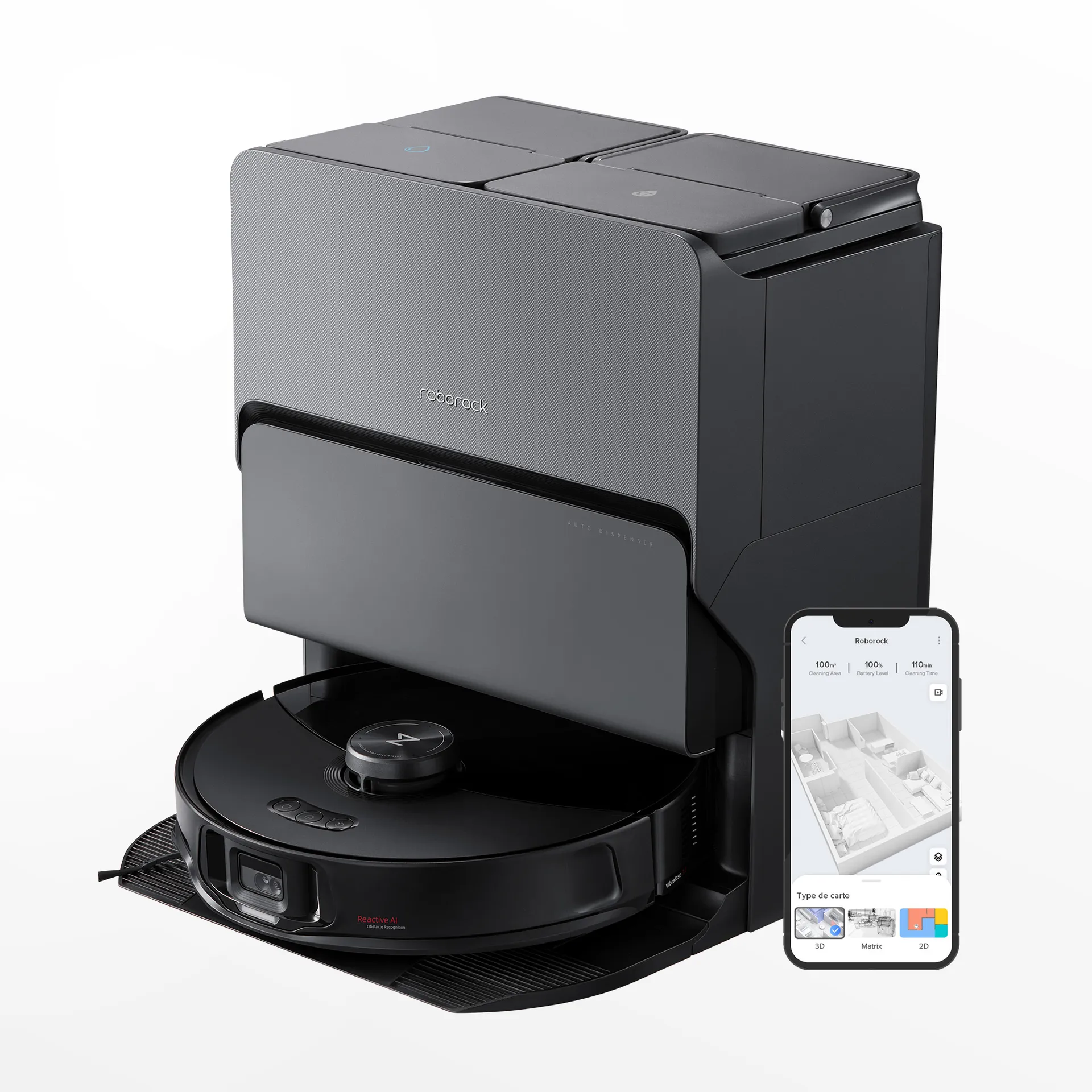 Roborock S8 MaxV Ultra 0,27 l Schwarz Roborock S8 MaxV Ultra 0,27 l Schwarz