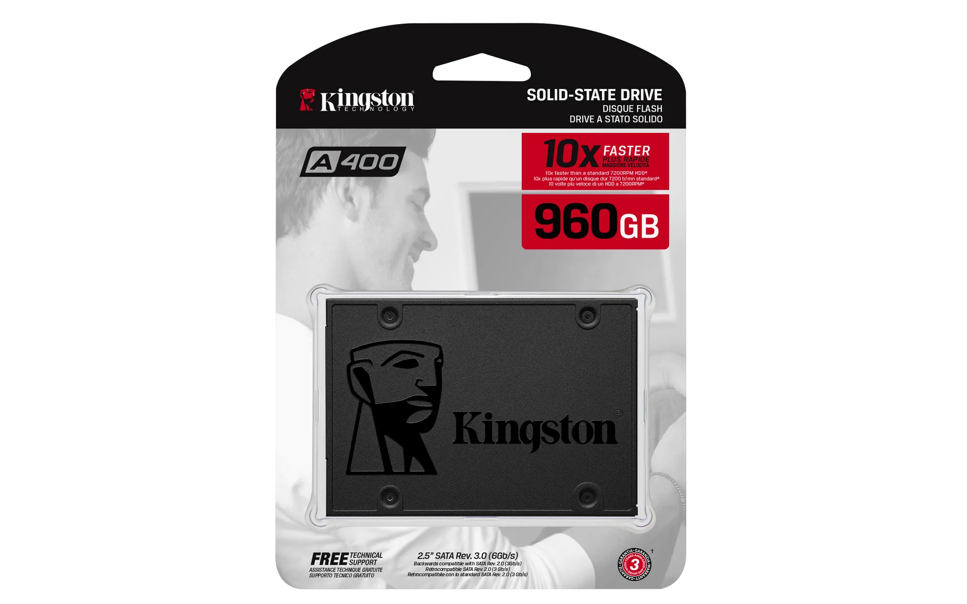 Kingston Technology A400 960 GB 2.5" Serial ATA III TLC – Bild 4