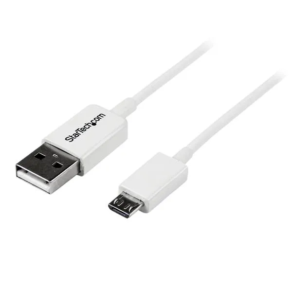 StarTech.com 2m USB 2.0 A auf Micro USB B Kabel – Weiß StarTech.com 2m USB 2.0 A auf Micro USB B Kabel – Weiß