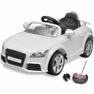 Audi TT RS Aufsitzauto für Kinder mit Fernsteuerung Weiß Audi TT RS Aufsitzauto für Kinder mit Fernsteuerung Weiß