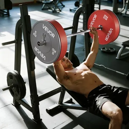 VEVOR Langhantelstange verchromte Zugstange 120 cm mit geriffeltem Griff für Krafttraining Gewichtheben Kniebeugen Kreuzheben Bankdrücken, Hantelstange für 5 cm Hantelscheiben mit 227 kg Tragkraft – Bild 7