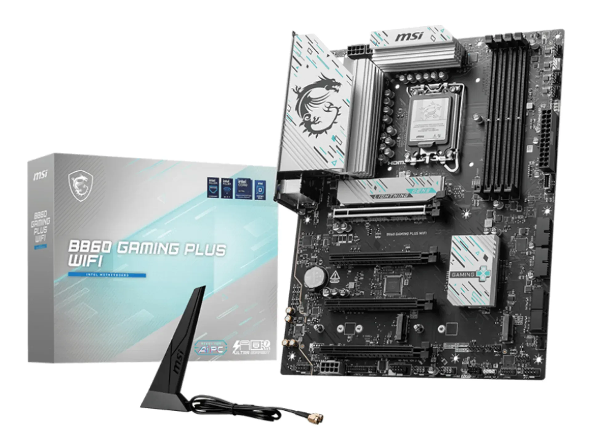 MSI B860 GAMING PLUS WIFI Motherboard Intel B860 LGA 1851 (Socket V1) ATX MSI B860 GAMING PLUS WIFI Motherboard Intel B860 LGA 1851 (Socket V1) ATX