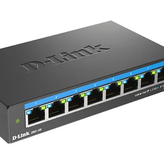 D-Link 8-Port 2.5G Multi-Gigabit Desktop Switch D-Link 8-Port 2.5G Multi-Gigabit Desktop Switch