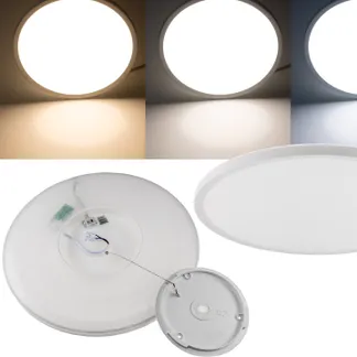 LED Deckenleuchte „Santano CCT 42“ IP54 Ø 42cm, 24W, CCT 3000-6000k LED Deckenleuchte „Santano CCT 42“ IP54 Ø 42cm, 24W, CCT 3000-6000k