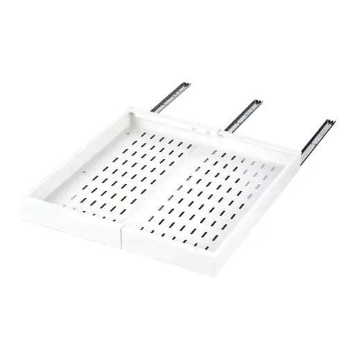 VEVOR 2 x Teleskopschubladen Ausziehbare Küchenschrank-Organizer 31-48 cm, 52 cm Tiefe Auszugsschubladen für Schränke, Erweiterbare Auszugsschubladen für Küchenschränke mit Nano-Klebestreifen, Weiß – Bild 9