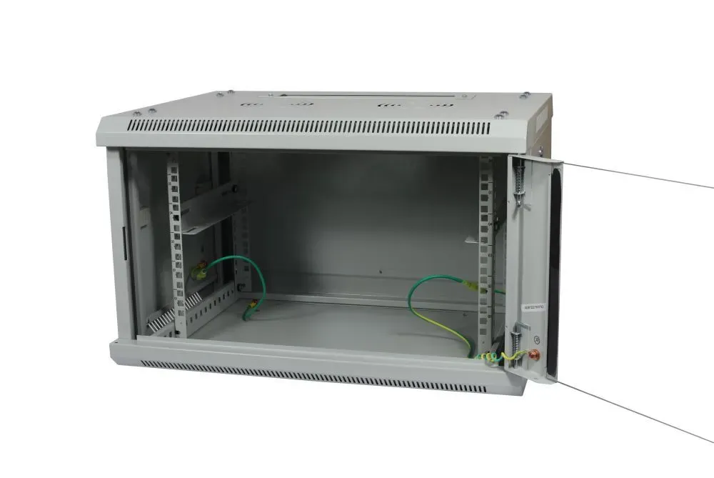 ALLNET 19"Wandgehäuse, 15HE, 1-teilig, T600mm, Lichtgrau, zerlegt(Flat Pack), SMA-Serie, – Bild 4