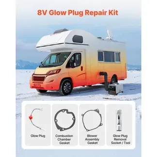 VEVOR 8 V Glühkerzenstecker Reparatursatz, Glühzündkerzensatz für Standheizungen mit Zerstäubungsnetz, kompatibel mit 5/8 kW Standheizung, Dieselheizungszubehör für Auto Lkw Boot VEVOR 8 V Glühkerzenstecker Reparatursatz, Glühzündkerzensatz für Standheizungen mit Zerstäubungsnetz, kompatibel mit 5/8 kW Standheizung, Dieselheizungszubehör für Auto Lkw Boot