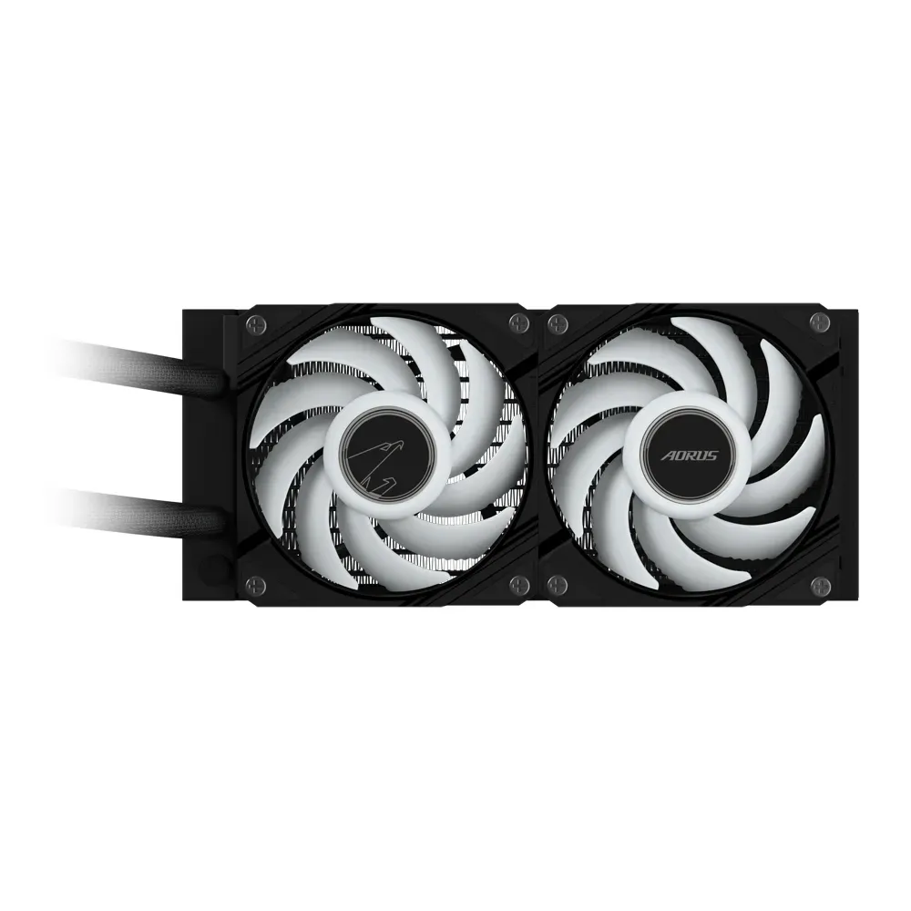 GIGABYTE AORUS WATERFORCE II 240 AIO Flüssigkeits-CPU-Kühler - 2x120mm ARGB-Lüfter, Schiebe-in-Verriegelungsmechanismus, DAISY-CHAIN, kompatibel mit Intel LGA 1851 und AMD AM5 – Bild 5