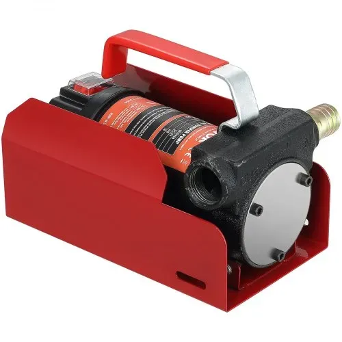 VEVOR Dieselpumpe, 155 W Kraftstoffpumpe Absaugpumpe, 1/4 PS Heizölpumpe 12 V 8 m Förderhöhe 3 m Saughöhe Selbstansaugend Automatik-Zapfpistole 4 m Auslassschlauch für Diesel Kerosin Transformatoröl – Bild 10