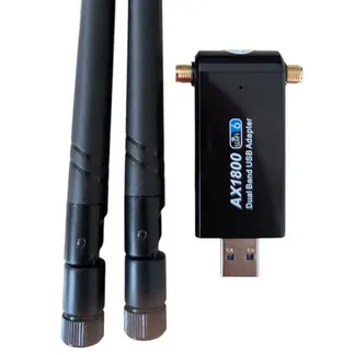 ALLNET Wireless AX 1800Mbps USB WLAN Stick Dongle ALL-WA1800AX-EXT mit externen Antennen ALLNET Wireless AX 1800Mbps USB WLAN Stick Dongle ALL-WA1800AX-EXT mit externen Antennen