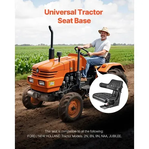 VEVOR Universal Gabelstaplersitz 61x51x51 cm, Traktorsitz, Schleppersitz, Treckersitz, Staplersitz, Traktor Sitz PVC-Kunstleder und hochelastischem Polyurethanschaum, ideal für Kompaktlader-Bulldozer VEVOR Universal Gabelstaplersitz 61x51x51 cm, Traktorsitz, Schleppersitz, Treckersitz, Staplersitz, Traktor Sitz PVC-Kunstleder und hochelastischem Polyurethanschaum, ideal für Kompaktlader-Bulldozer
