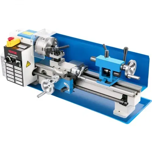 VEVOR Mini Drehmaschine 550 W, Metall Mini Drehmaschine Max. 2500 U / Min, Metallbank Drehmaschine, Metall Mini Drehmaschine, Tischdrehmaschine, Gewinde 12-52 TPI, Mini Drehbank metall, Zubehör Inkl. – Bild 8