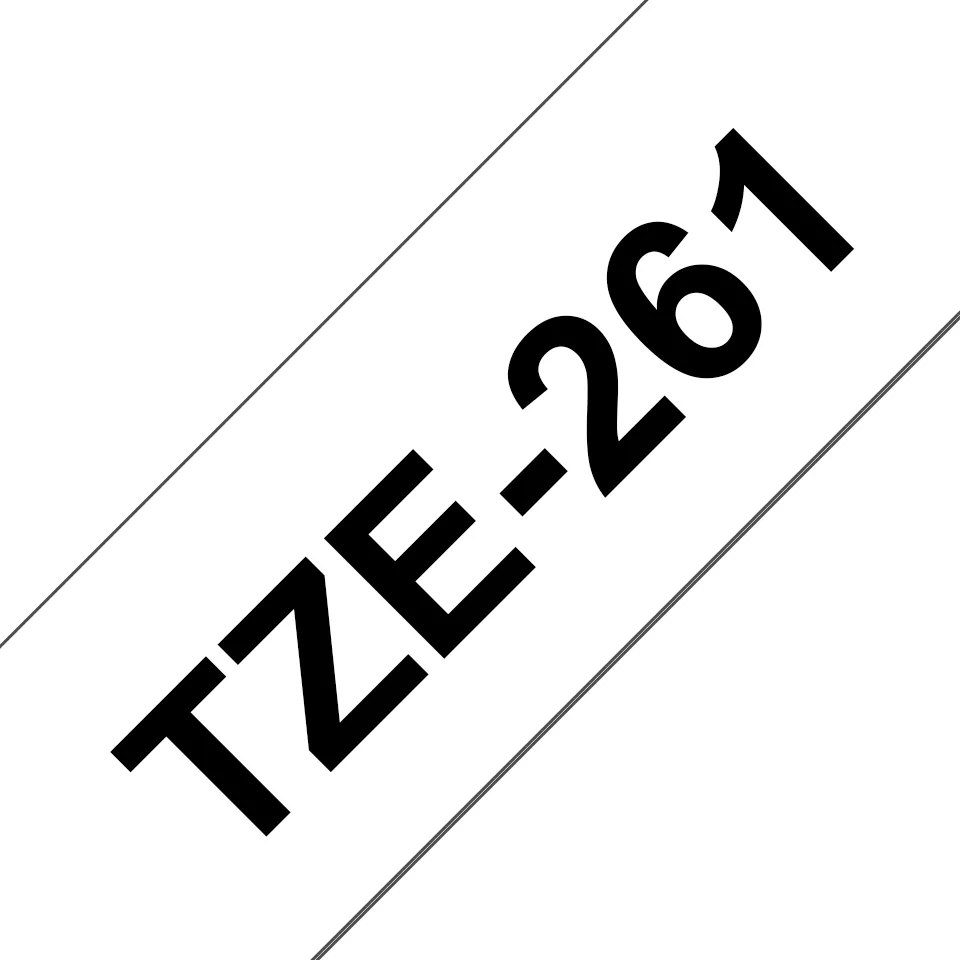 Brother TZE-261 Etiketten erstellendes Band Schwarz auf weiss TZ Brother TZE-261 Etiketten erstellendes Band Schwarz auf weiss TZ
