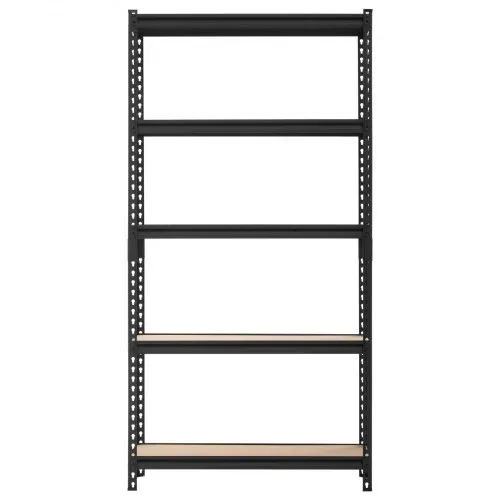 VEVOR Schwerlastregal 923x309x1813mm, 1360,8kg Belastbares Lagerregal mit Stahlgestell 5 Verstellbaren MDF-Platten, Teilbares Steckregal als Werkbank, Flexibles Metallregal für Keller Garage Werkstatt – Bild 9