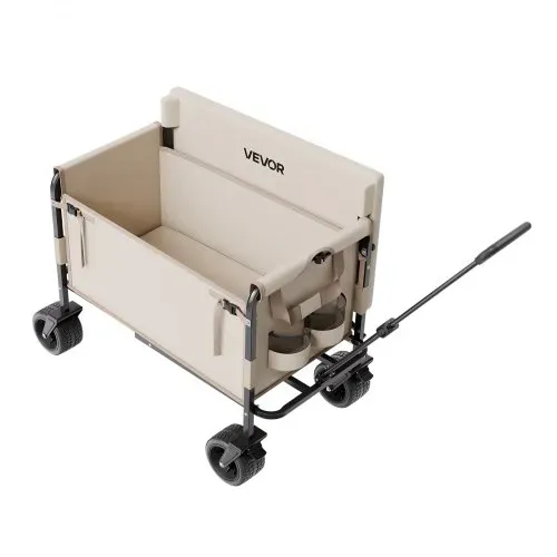 VEVOR Bollerwagen, Handwagen 250 kg Tragkraft, 2-in-1-Klappwagen, umwandelbar in eine Bank, Mehrzweckwagen mit verstellbarem Griff, Outdoor-Wagen für Lebensmitteleinkauf, Camping, Gartenarbeit – Bild 8