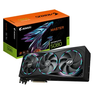 GIGABYTE AORUS GeForce RTX 5080 MASTER 16G Grafikkarte – 16GB GDDR7, 256 Bit, PCI-E 5.0, 2805MHz Core Clock, 3 x DisplayPort, 1 x HDMI, GV-N5080AORUS M-16GD GIGABYTE AORUS GeForce RTX 5080 MASTER 16G Grafikkarte – 16GB GDDR7, 256 Bit, PCI-E 5.0, 2805MHz Core Clock, 3 x DisplayPort, 1 x HDMI, GV-N5080AORUS M-16GD