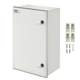 VEVOR Schaltschrank NEMA Stahlgehäuse, 600x400x230 mm, NEMA 4X Glasfaser-Elektrobox, IP66 wasser- & staubdicht, Elektroanschlussdose für den Innen- & Außenbereich, mit Montageplatte VEVOR Schaltschrank NEMA Stahlgehäuse, 600x400x230 mm, NEMA 4X Glasfaser-Elektrobox, IP66 wasser- & staubdicht, Elektroanschlussdose für den Innen- & Außenbereich, mit Montageplatte