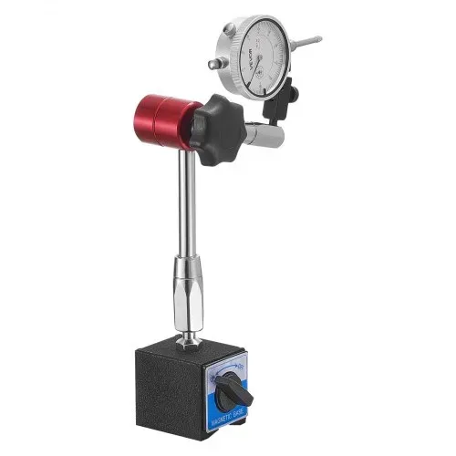 VEVOR Messuhr mit Magnetstativ, Magnetfuß, 0,03 mm Genauigkeit, 0–25,4 mm Bereich, Messuhrhalter, professionell für die Maschineneinrichtung, Messung schmaler Bereiche, leicht abzulesen – Bild 10