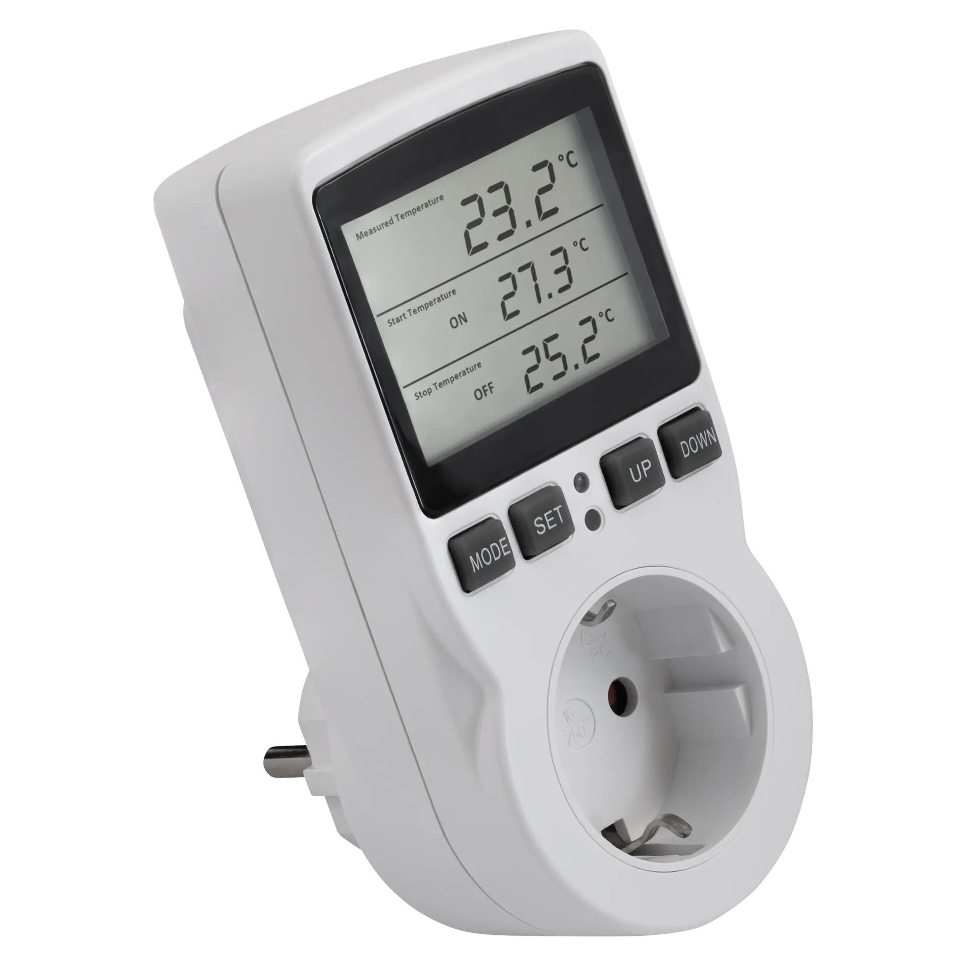 Digitales Steckdosen-Thermostat McPower ''TCU-441'' -40-120°C, Kabel + Außenfühler – Bild 2