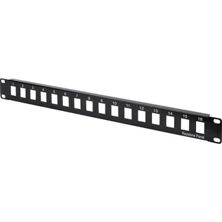 Modulares Patchpanel, 16-Port, unbestückt Modulares Patchpanel, 16-Port, unbestückt