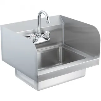 VEVOR Kommerzielles Handwaschbecken mit Wasserhahn, Kleines Handwaschbecken, Wandmontage-Handwaschbecken für Restaurant, Küche, Bar, Garage und Haus, 432 x 381 x 330 mm VEVOR Kommerzielles Handwaschbecken mit Wasserhahn, Kleines Handwaschbecken, Wandmontage-Handwaschbecken für Restaurant, Küche, Bar, Garage und Haus, 432 x 381 x 330 mm