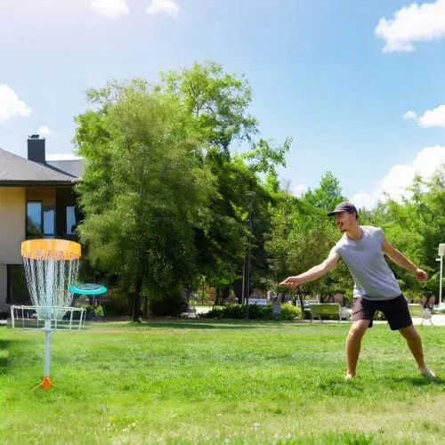 VEVOR Discgolf-Set Starterset (8 Stk.), Anfänger-Frisbees für Ganzkörper-Krafttraining, mit Putter, Mid-Range, Driver, für Garten Rasen Strand Park im Freien – Bild 7