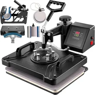 VEVOR Transferpresse 6 in 1 Heißpresse Maschine 38 x 30 cm T-Shirt Presse Maschine Hitzepresse Maschine DIY Heißpresse mit Digitaler LED-Temperatur- VEVOR Transferpresse 6 in 1 Heißpresse Maschine 38 x 30 cm T-Shirt Presse Maschine Hitzepresse Maschine DIY Heißpresse mit Digitaler LED-Temperatur-