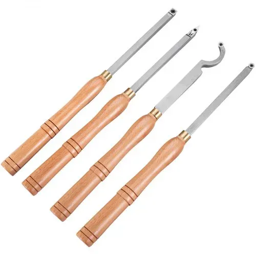 VEVOR Stechbeitel Set Wellendurchmesser 12 mm, Stemmeisen Holz 4-Teilig, Stechbeitel mit Holzgriff, Stecheisen mit T15- und T20 Inbusschlüssel – Bild 9