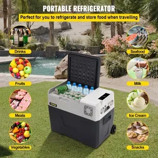 VEVOR 30L Autokühlschrank Kompressorkühlbox Edelstahl Urlaub Isolierbox Mini Kühlschrank Kühlbox Auto und Steckdose VEVOR 30L Autokühlschrank Kompressorkühlbox Edelstahl Urlaub Isolierbox Mini Kühlschrank Kühlbox Auto und Steckdose