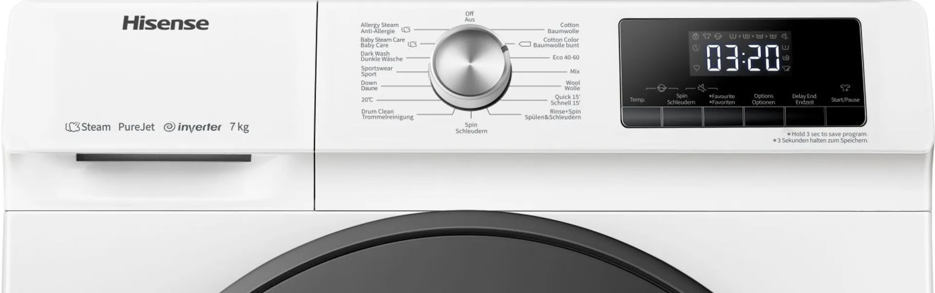 Hisense Freistehend Waschmaschine, 7 kg – Bild 5