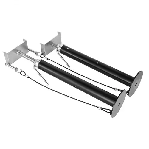 VEVOR 2 Stk.Ausziehbares Stützenset Wohnmobile 2,27 t Jeder, Höhenverstellbar 500–1230 mm Stützung, 2 mm Dicke Stahlrohre für Anhänger, Wohnmobile usw. Silber Wohnwagen-Zubehör Wahrung der Stabilität – Bild 8
